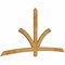 Ekena Millwork Davenport Rough Sawn Timber Gable Bracket, Western Red Cedar, 96"W x 48"H x 2"D x 4"F, 12/12 Pitch GBW096X48X0204DAV00RWR - alternate 2